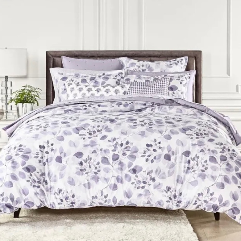 Sky Misty Eucalyptus 100% Cotton 3.-pc King Duvet Cover Set $315